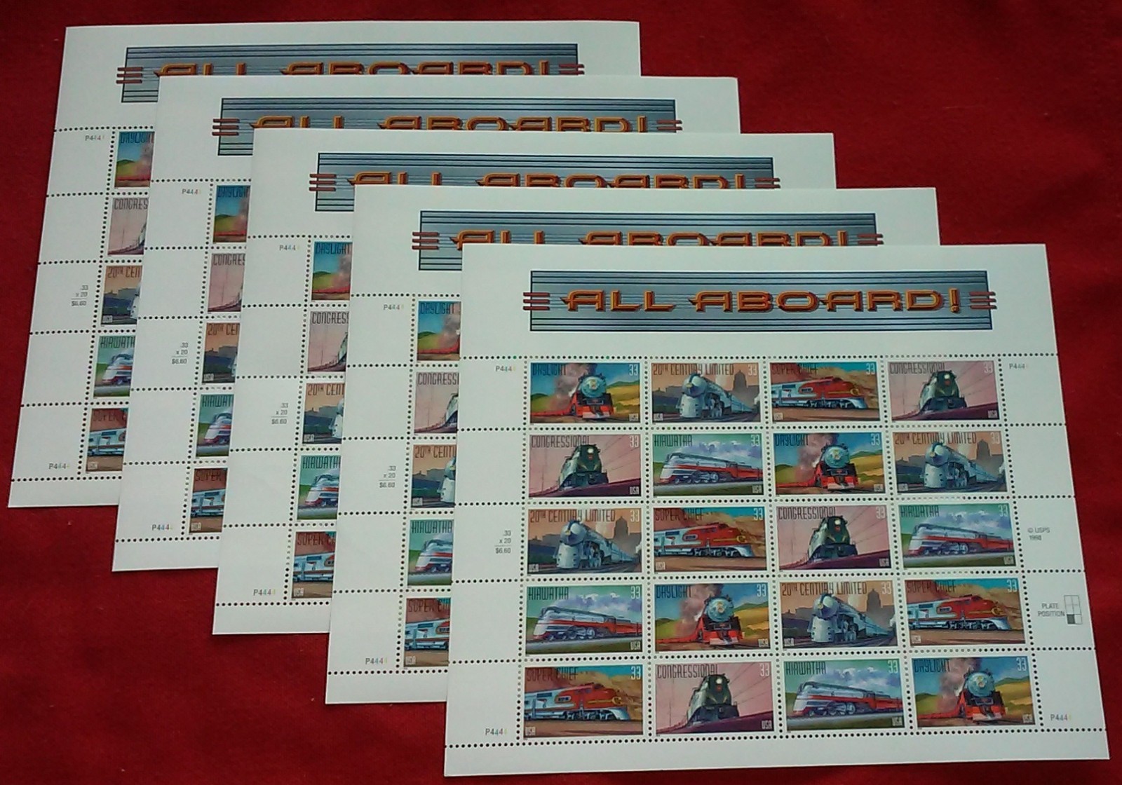 Three Sheets x 20 = 60 OLYMPIC WINTER GAMES 44¢ Vancouver 2010 US Stamps Sc 4436