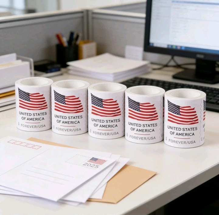 U.S. Flags First-Class Postage Stamps 1 Roll of 100 MNH United States