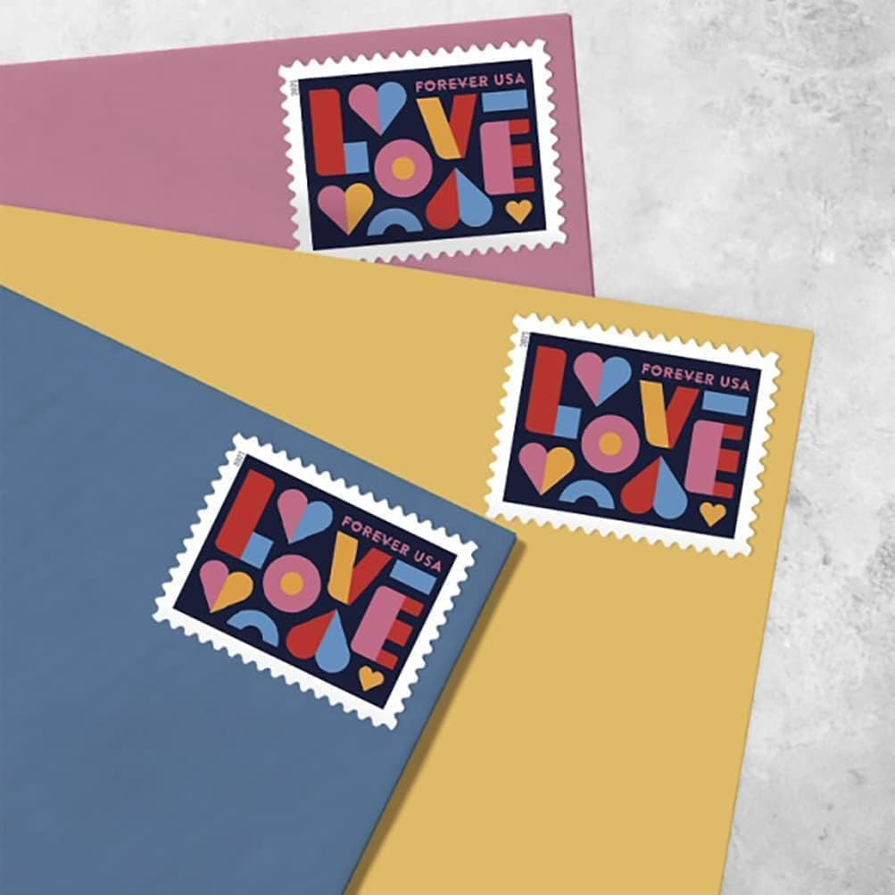 United States Postal Service Love 2021 Postage Stamps (Sheet of 20)
