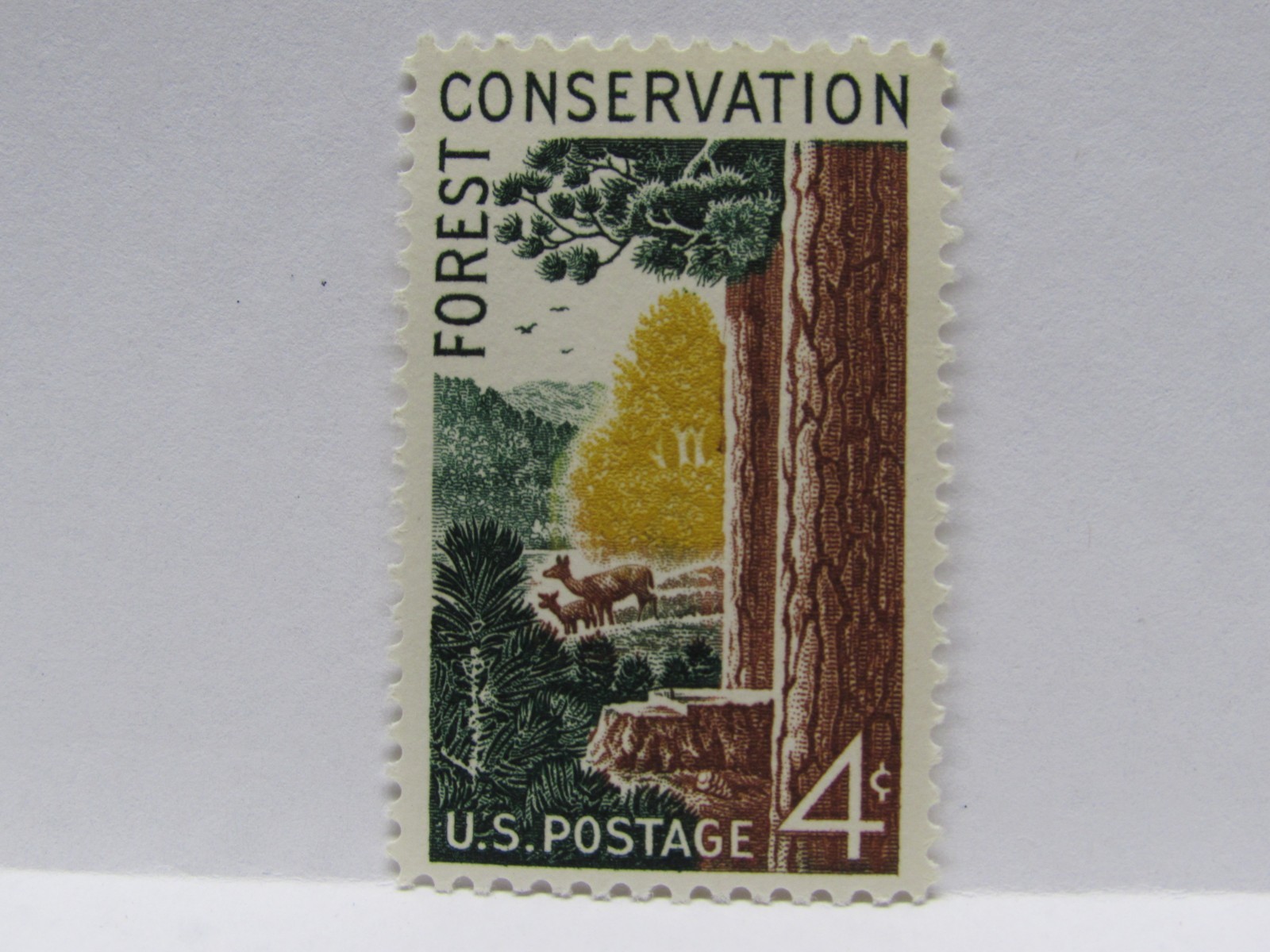 OFFER – Lot of 10 US Postage Stamps – Three Used – Never Hinged