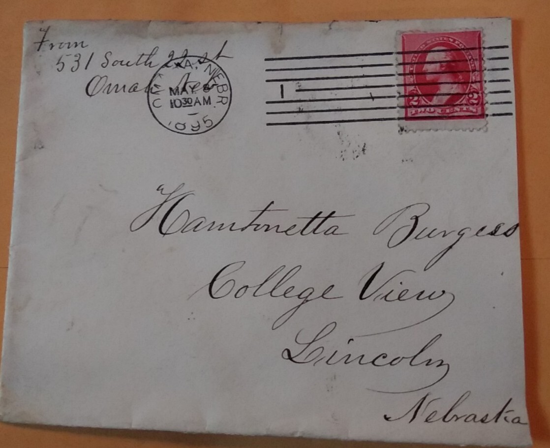 Vintage Postcard – Red George Washington 2 Cent Stamp Unique Gift Under $10