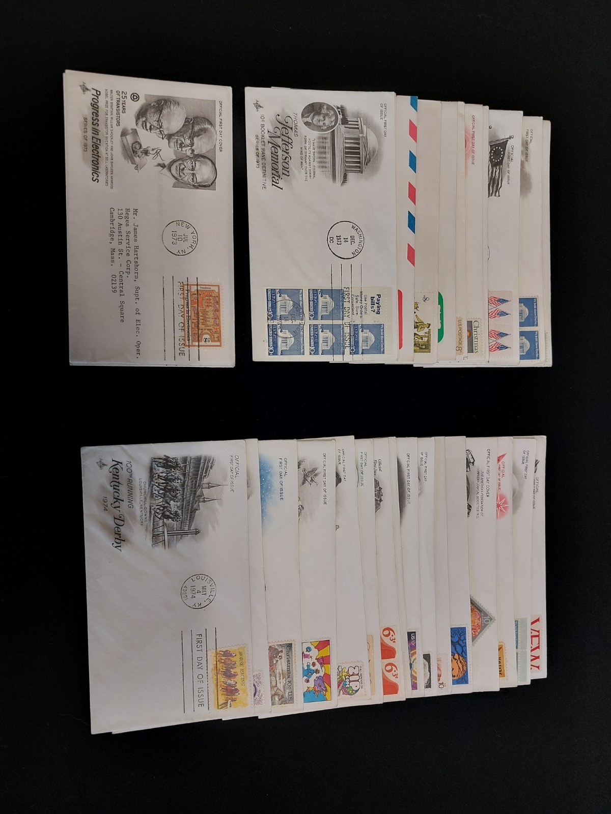 263 First Day Covers 1955-1994