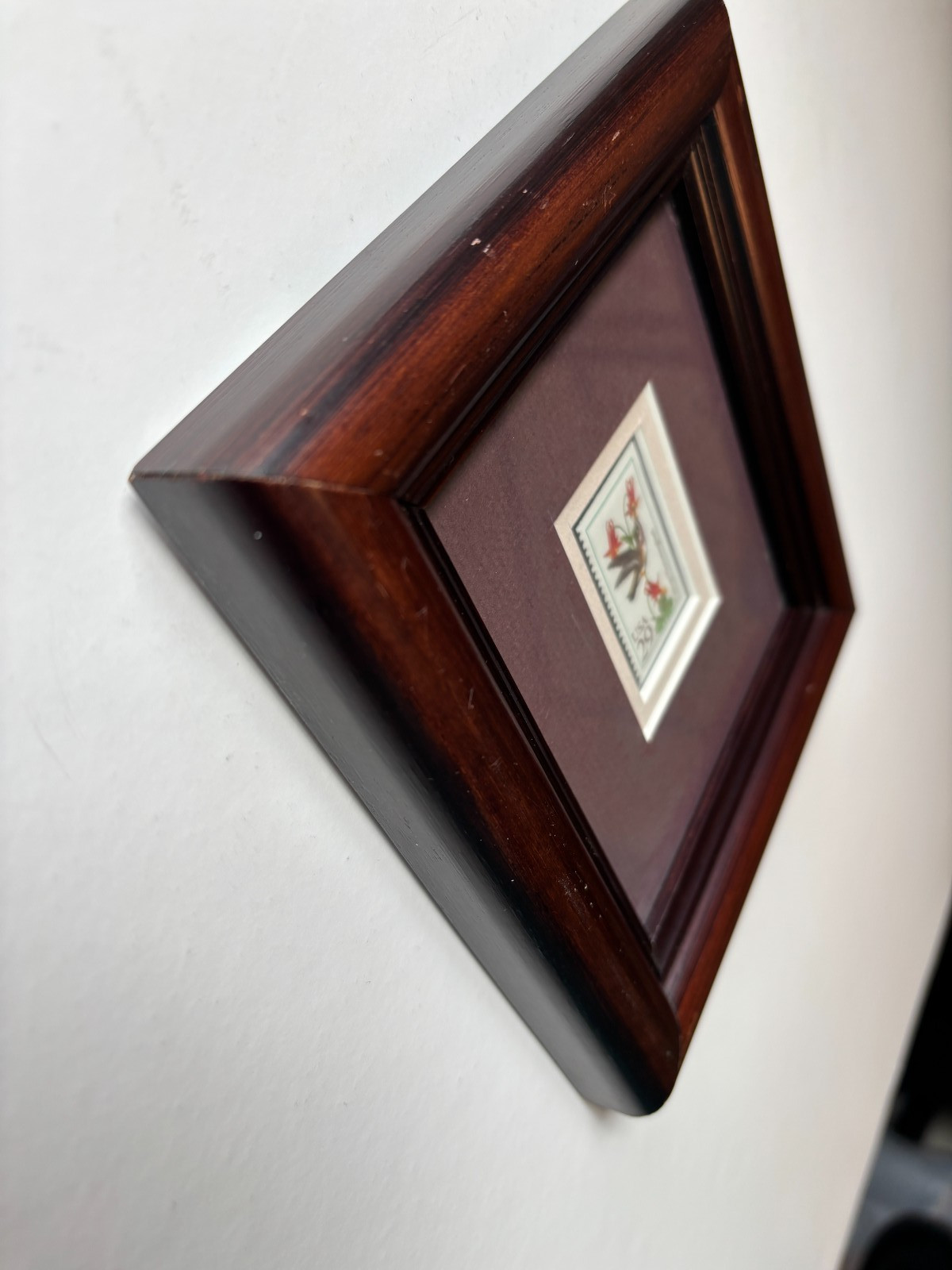 Vintage Framed 1993 Stamps & Stories Commemorative Stamp – Calliope Hummingbird