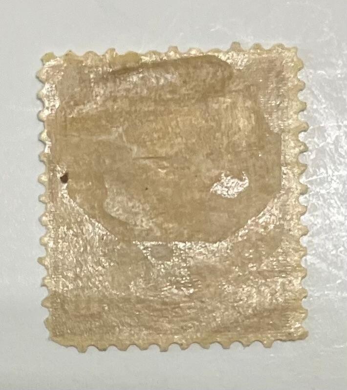US Postage Scott #283 mint, orange-brown, 10-cent Webster, hinge remnant