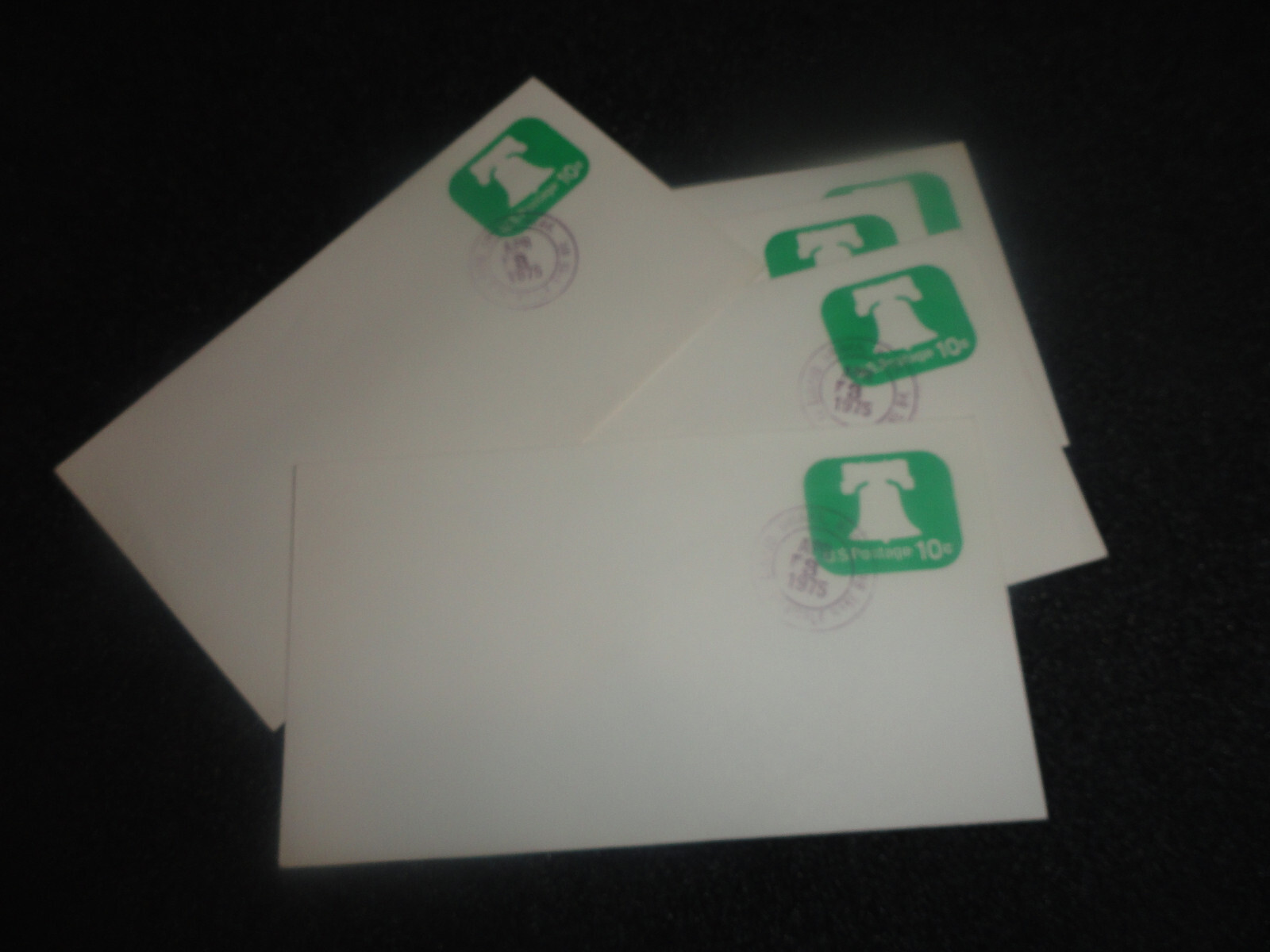 5 – U.S. Postage 10 Cent Offutt AFB Envelopes – Liberty Bell Green E34