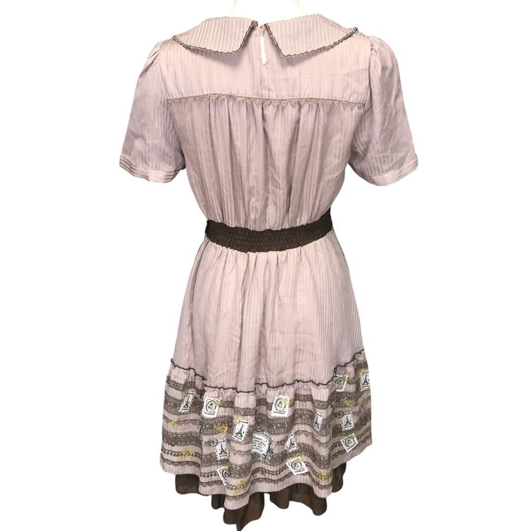 axes femme Frill Lace Dress M Pink
