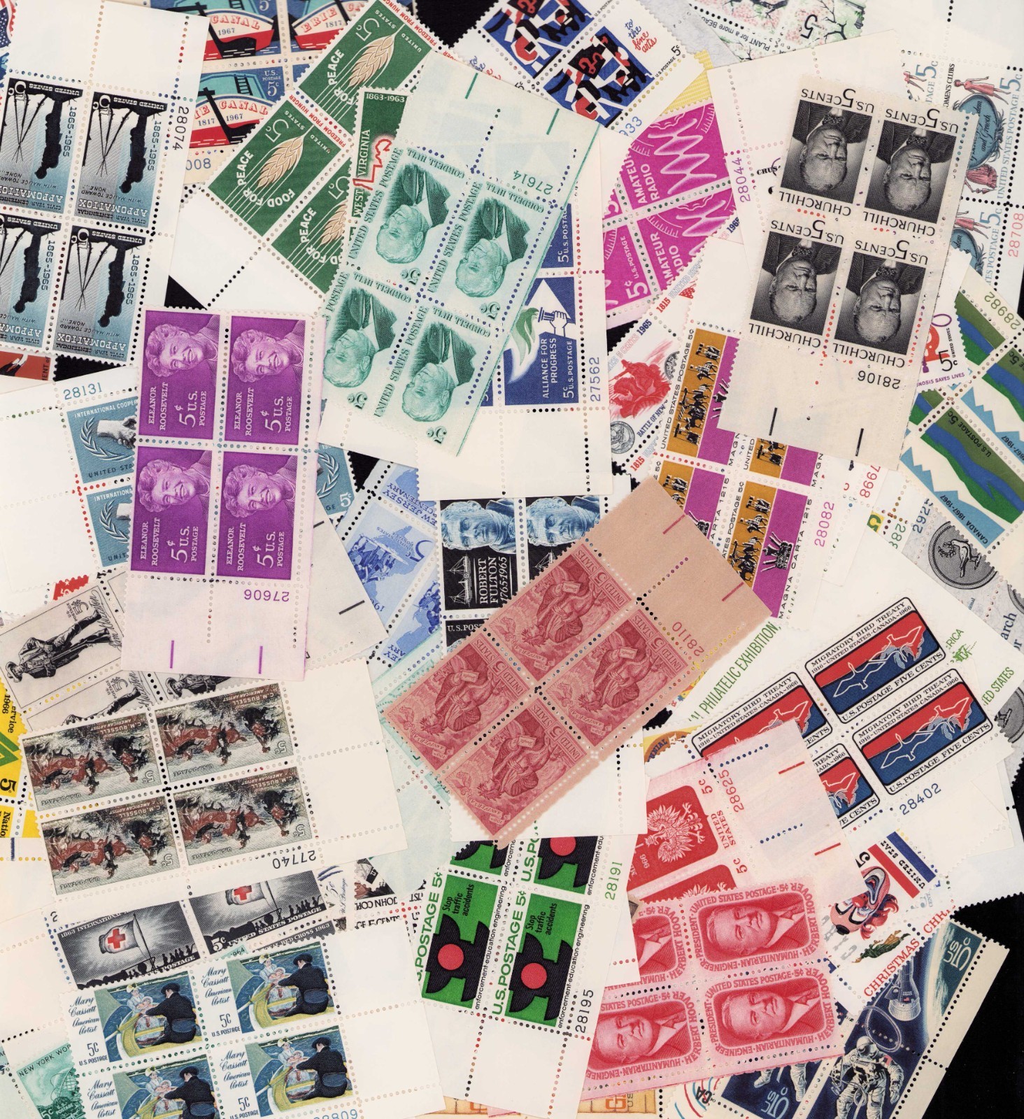 Discount Postage 1000 5¢ Stamps $50.00 Face Huge Discount Large Commemoratives