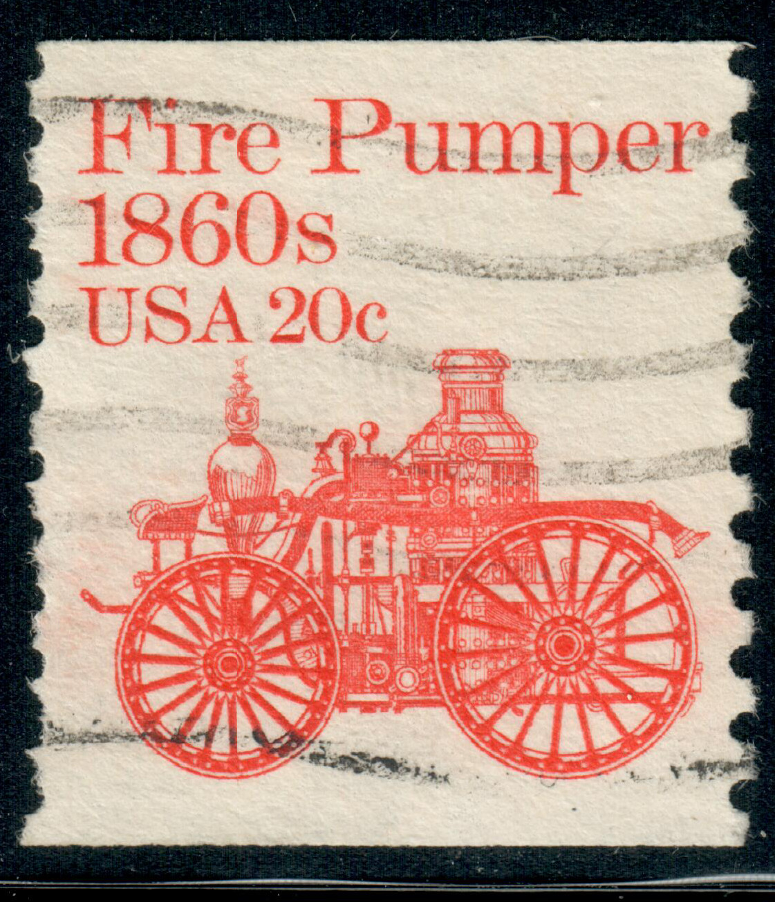 USA – 1981 – Transportation Issue – Fire Pumper 1860s – 20¢ – #3707