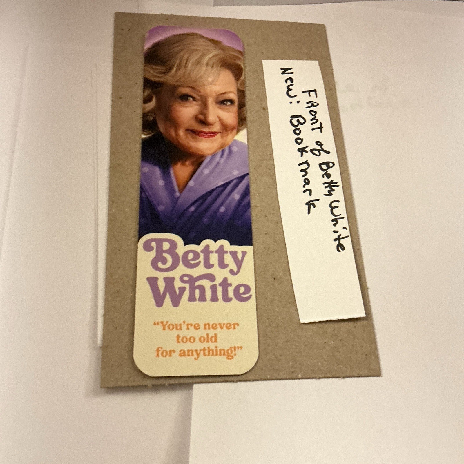 Betty White /Golden Girls (2)Betty White Stamped Envelopes + (1) Bookmark