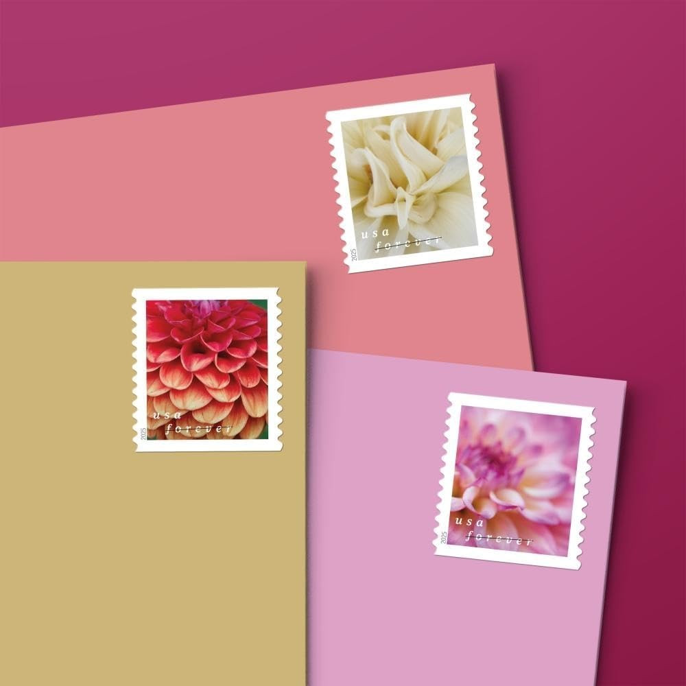 Dahlias 2025 (Book of 20) First-Class Mail Forever Postage Stamps