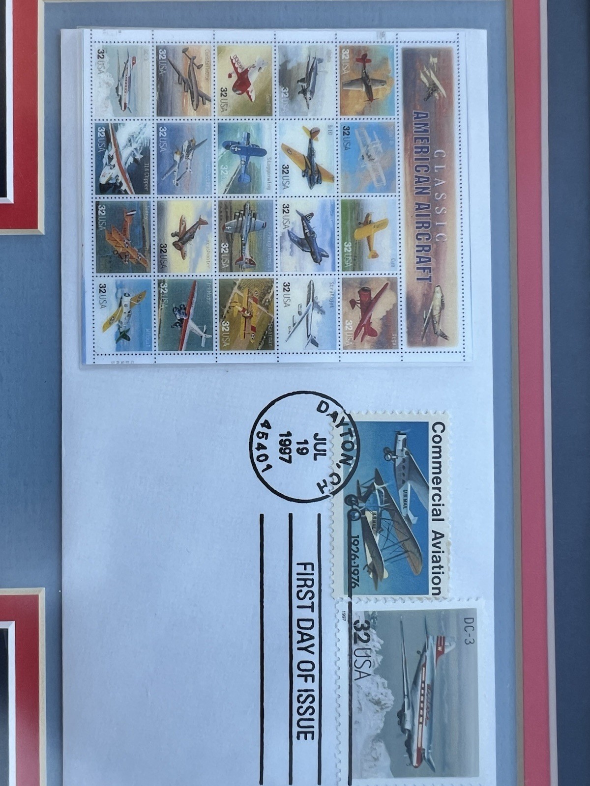 Classic postage stamps, issued by the US Postal Service in 1997.