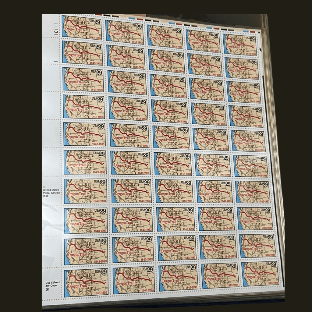 MNH 1993 Oregon Trail Issue Sheet of 50 29c Stamps Scott #2747