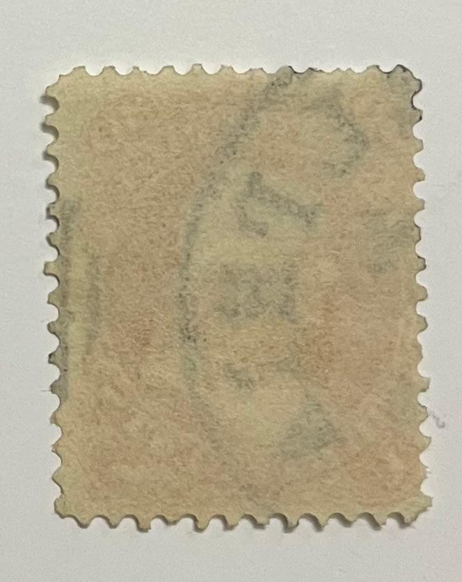 US Postage Scott 71 used, 30-cent Franklin, very light hinge mark