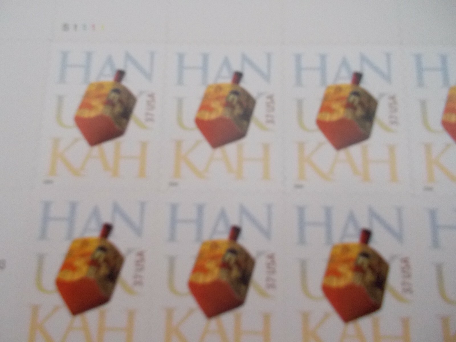 #3880 HANUKKAH Sheet of 20 37 CENT STAMPS 2003/2004 MNH Free Shipping