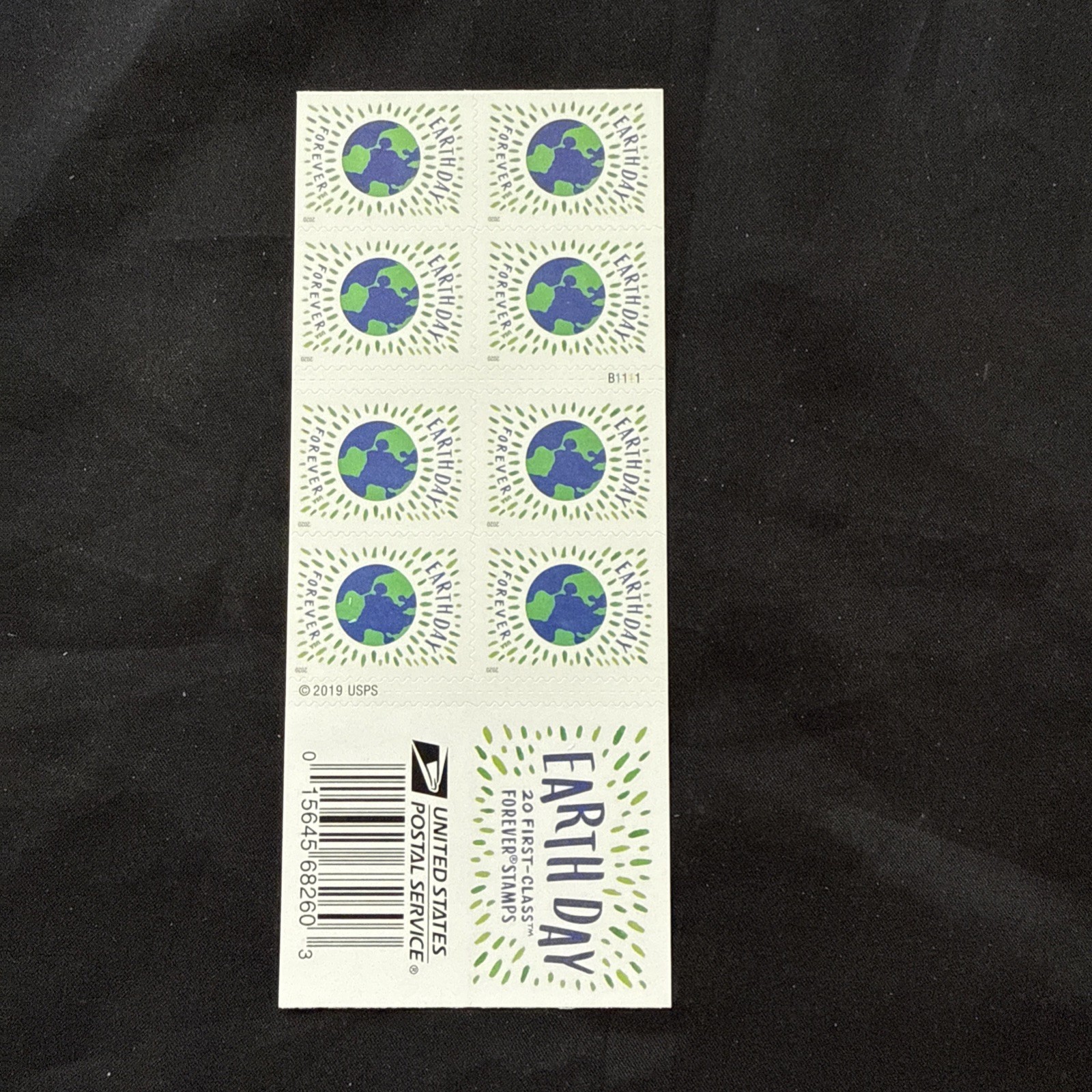 USPS Earth Day Forever Stamp Booklet of 20, MNH, Face Value $15.60