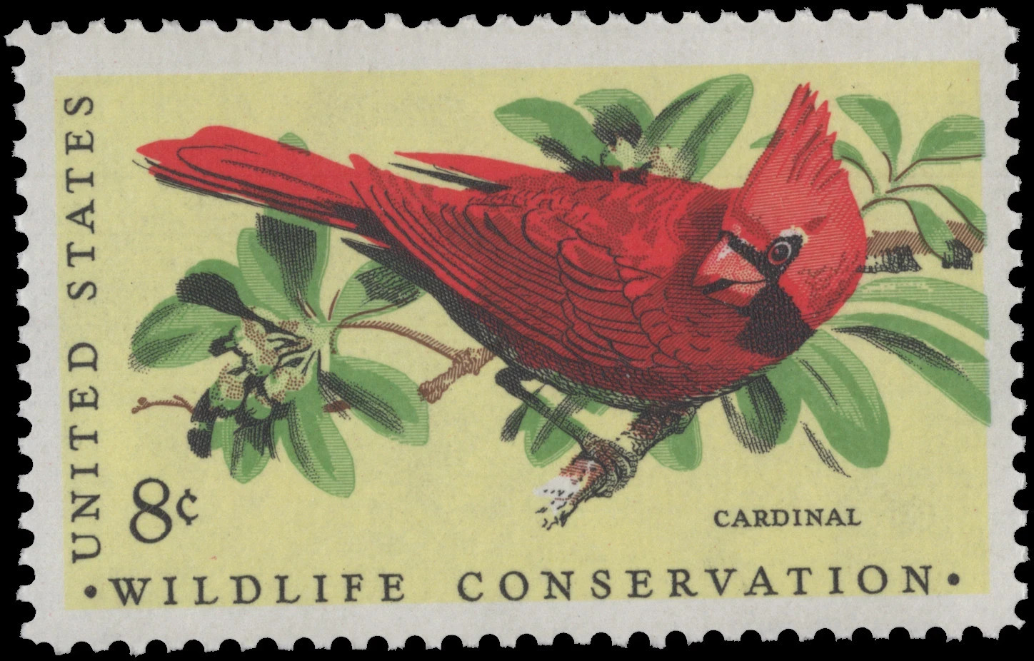 USA 1972 – WILDLIFE CONSERVATION Issue 🤩 CARDINAL – MNH Stamp – Scott #1465