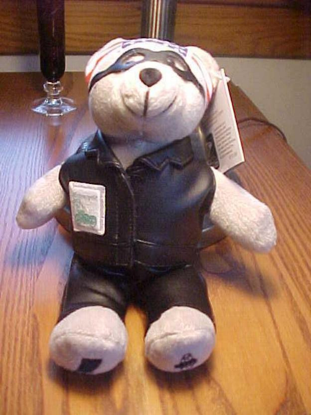 Scarce Motorcycle (For Rose) Commemorative STAMP Bear
