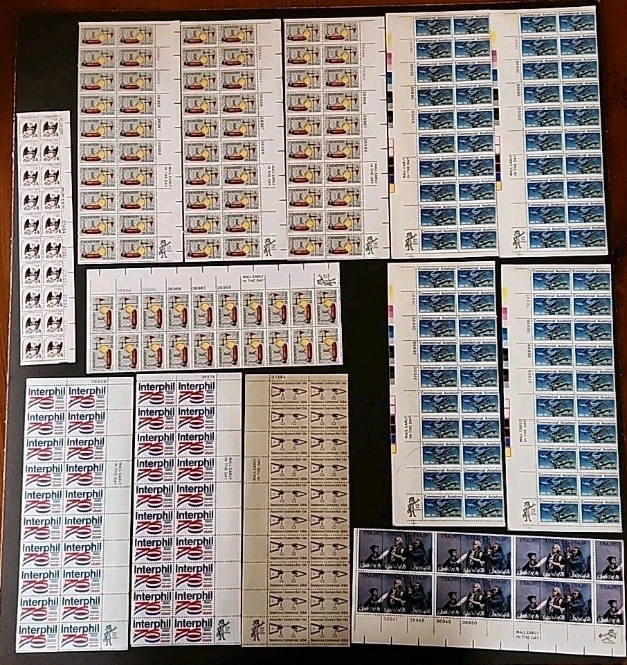 Lot Of 1855 USPS stamps. All 13 Cents. Vintage 70s. FV $241. Liberty Bell.