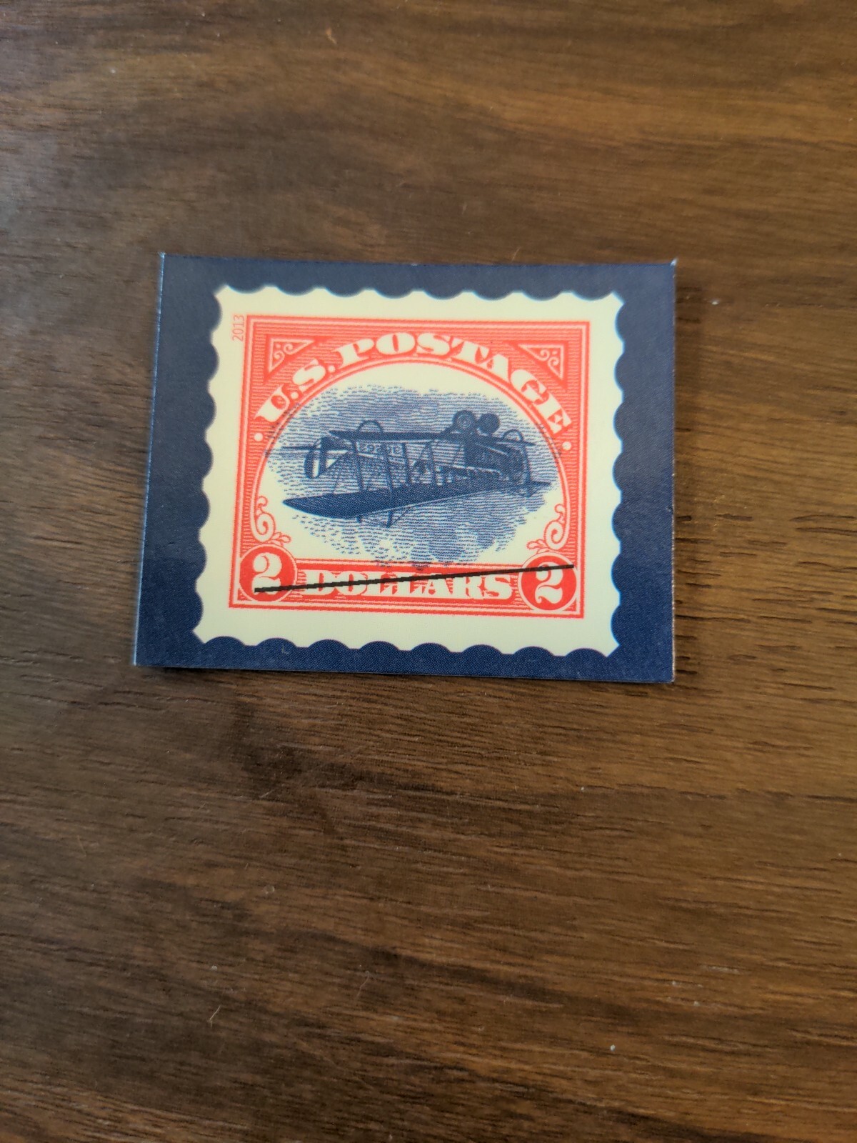USPS Inverted Jenny Plane $2 MAGNET STAMP 2013