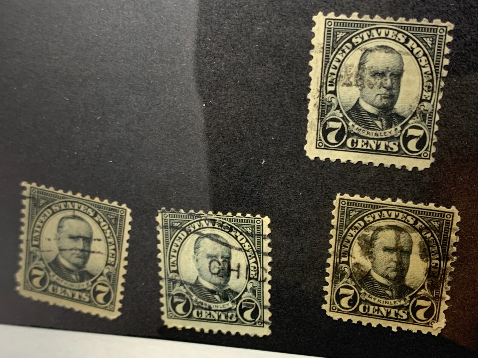 1923 US Stamp 7 Cents “William McKinley” – Scott #559 – Used (4x)