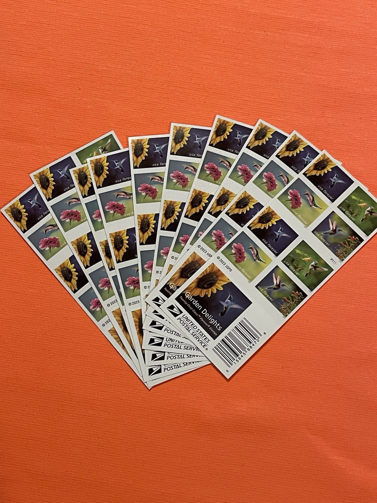 USPS Forever Stamps Lot Of (10) Books (200) Garden Delights MNH FV $156 2D