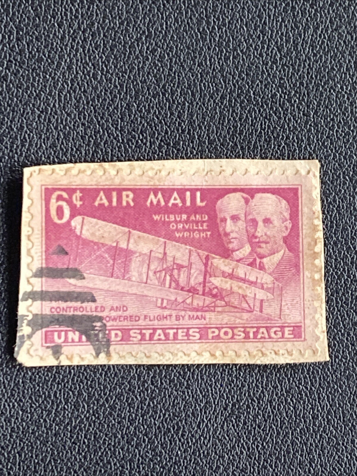 Wilbur & Orville Wright 6c Stamp on Paper Good Condition