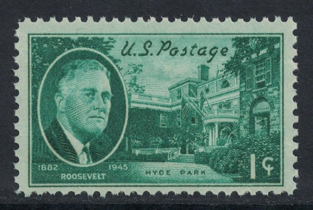 USA 1945 – Franklin Roosevelt / Hyde Park — Mint Unused Stamp – MNH – Sc.#930