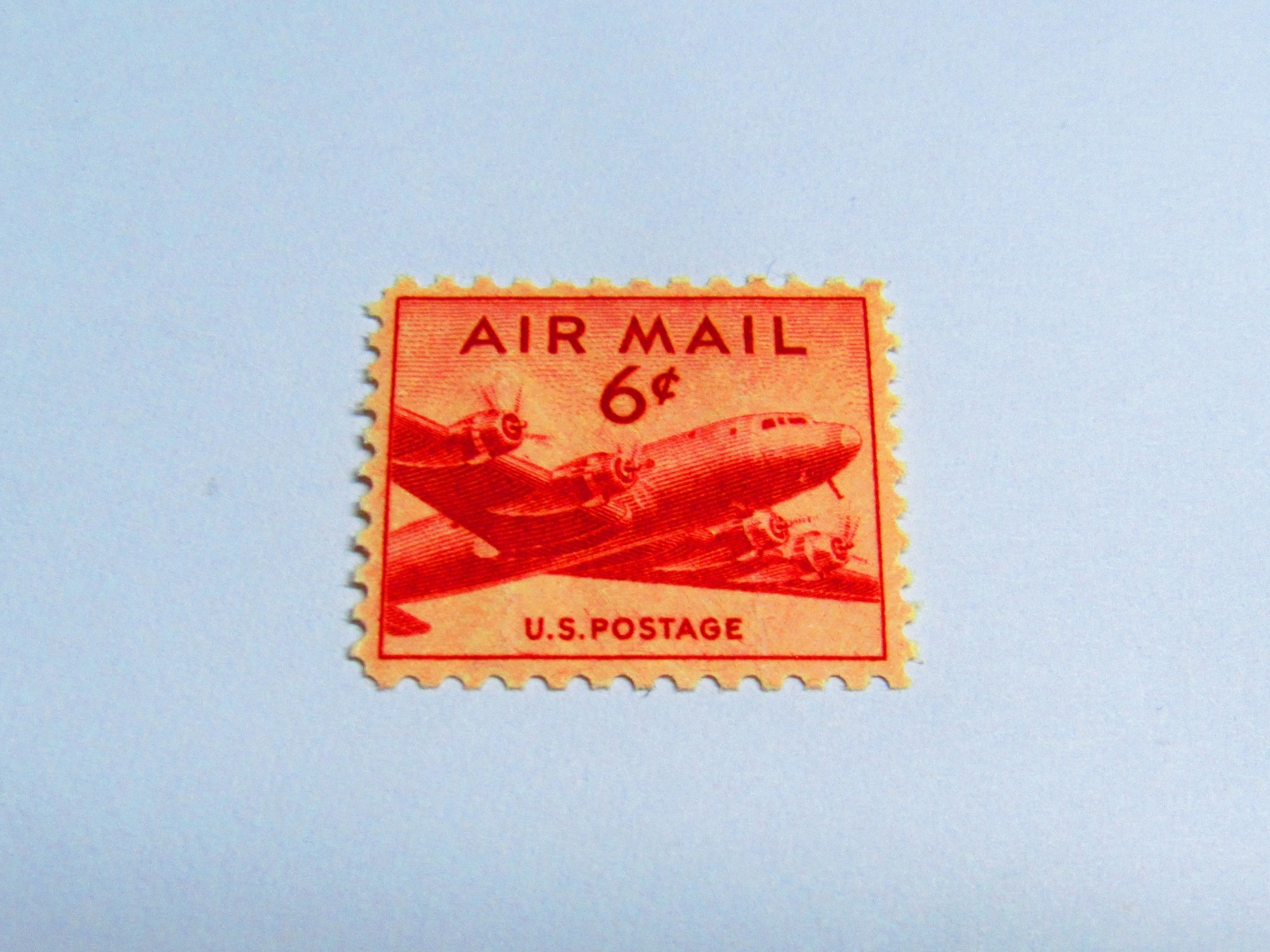 COOL PSE Certified Stamp! 1949 U.S. POSTAGE Air Mail 6¢ Stamps STP-122-IB