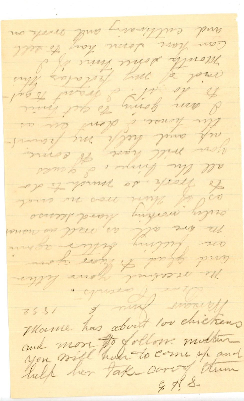 1892 Handwritten Letter Green 2C Stamp George & CL Stevens Benson VT Warsaw NY