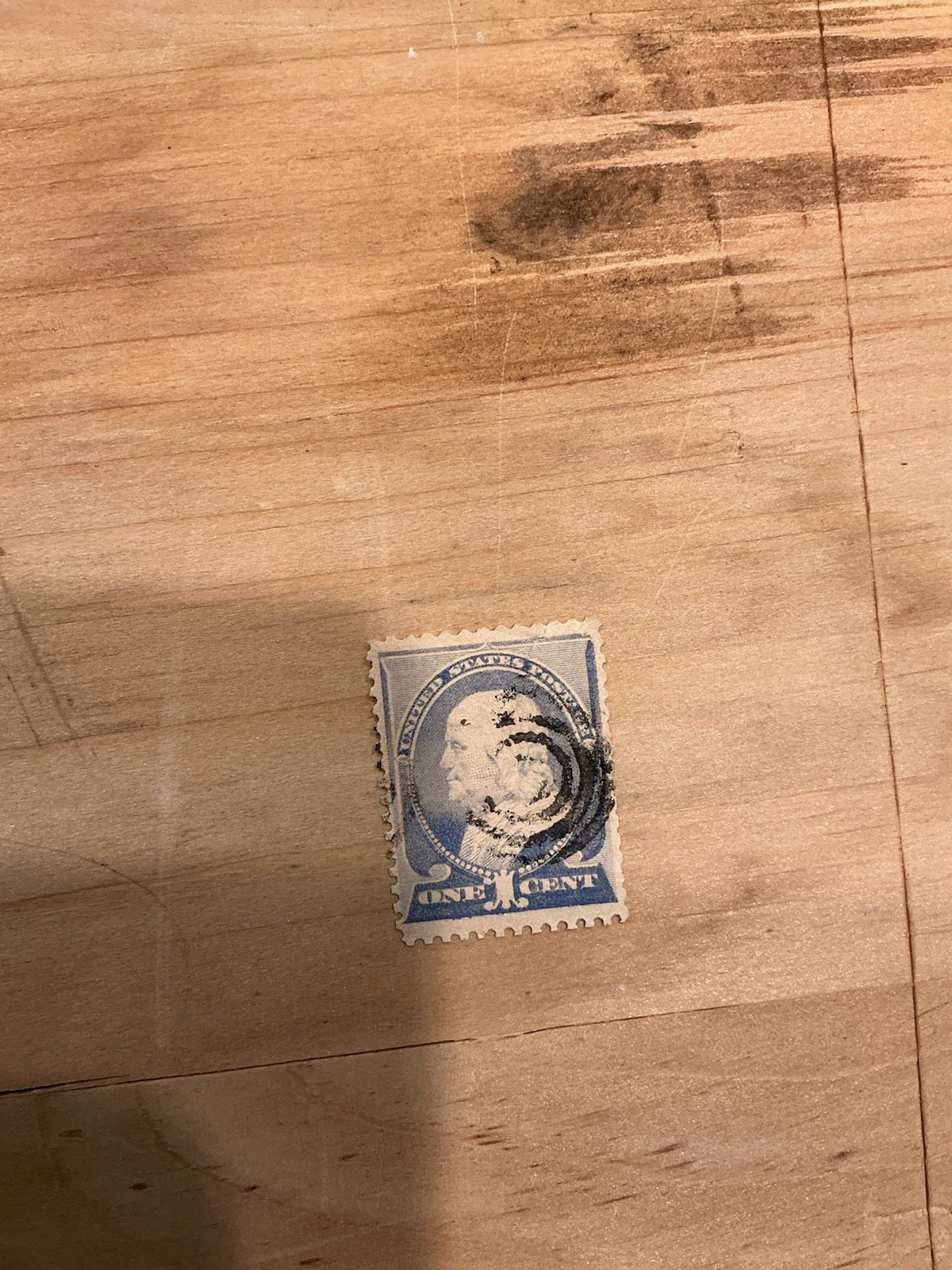 SC 212 – 1 Cent Ultramarine – 1887 – Franklin – Used (#2)