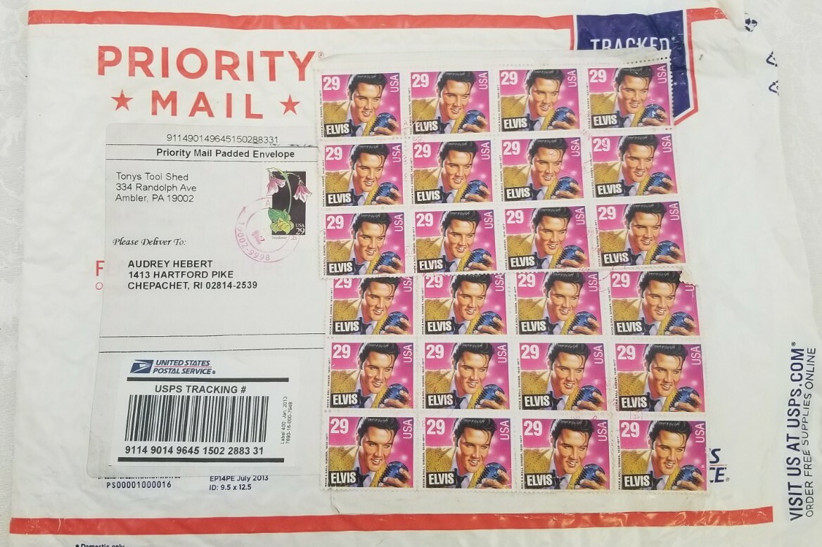 24 Used 29 CENT USA STAMP ELVIS 1993 – Multicolored