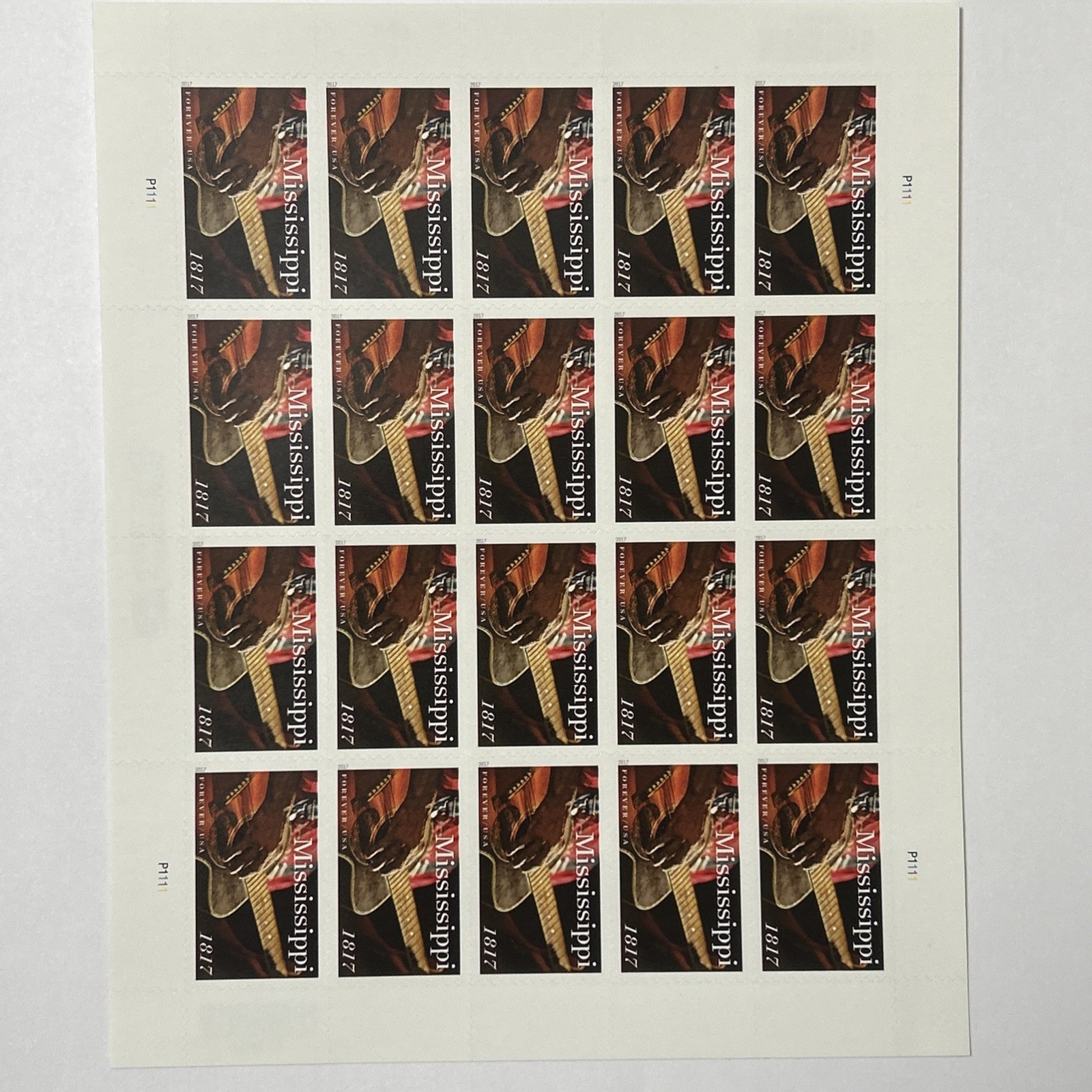 MISSISSIPPI STATEHOOD SHEET OF 20 FOREVER STAMPS MNH 2017