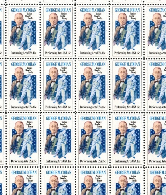 United States 15¢ George M. Cohan Music Postage Stamp #1756 Pack of 100