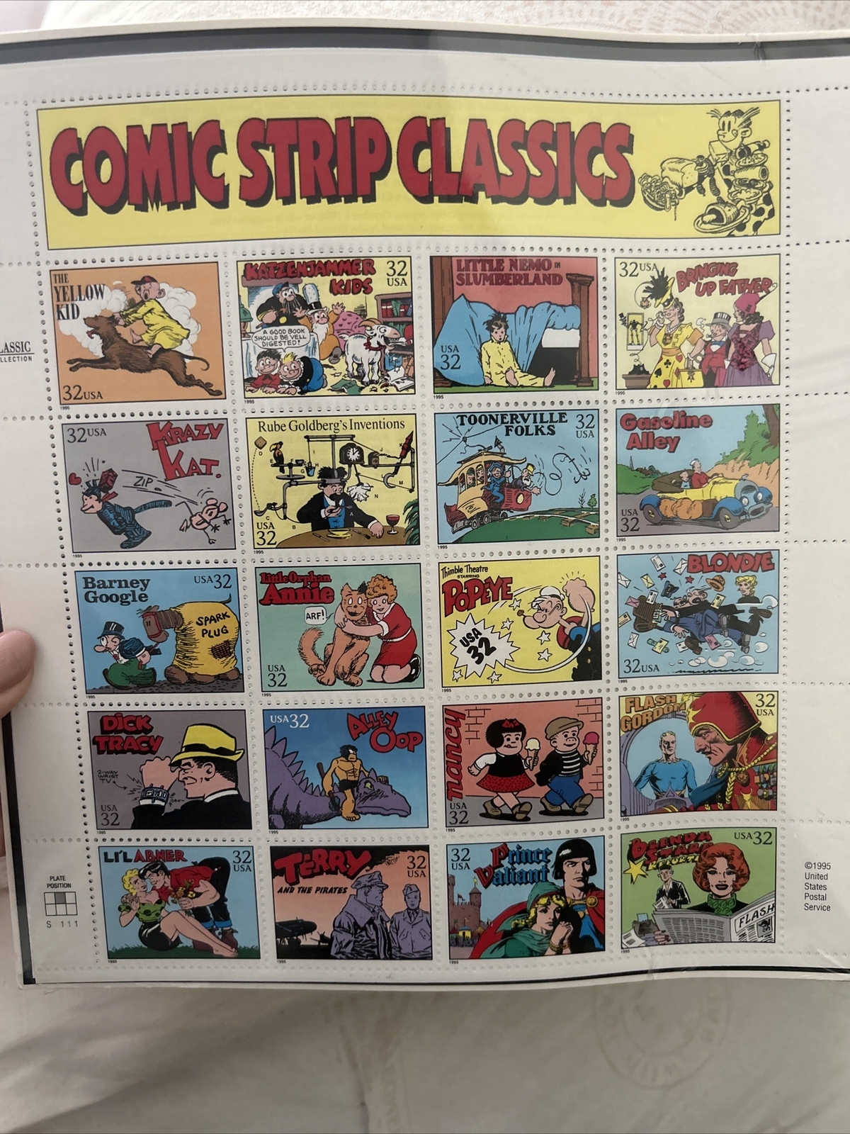 20 COMIC STRIP CLASSICS 32¢ US PS Postage Stamps Sc Sealed