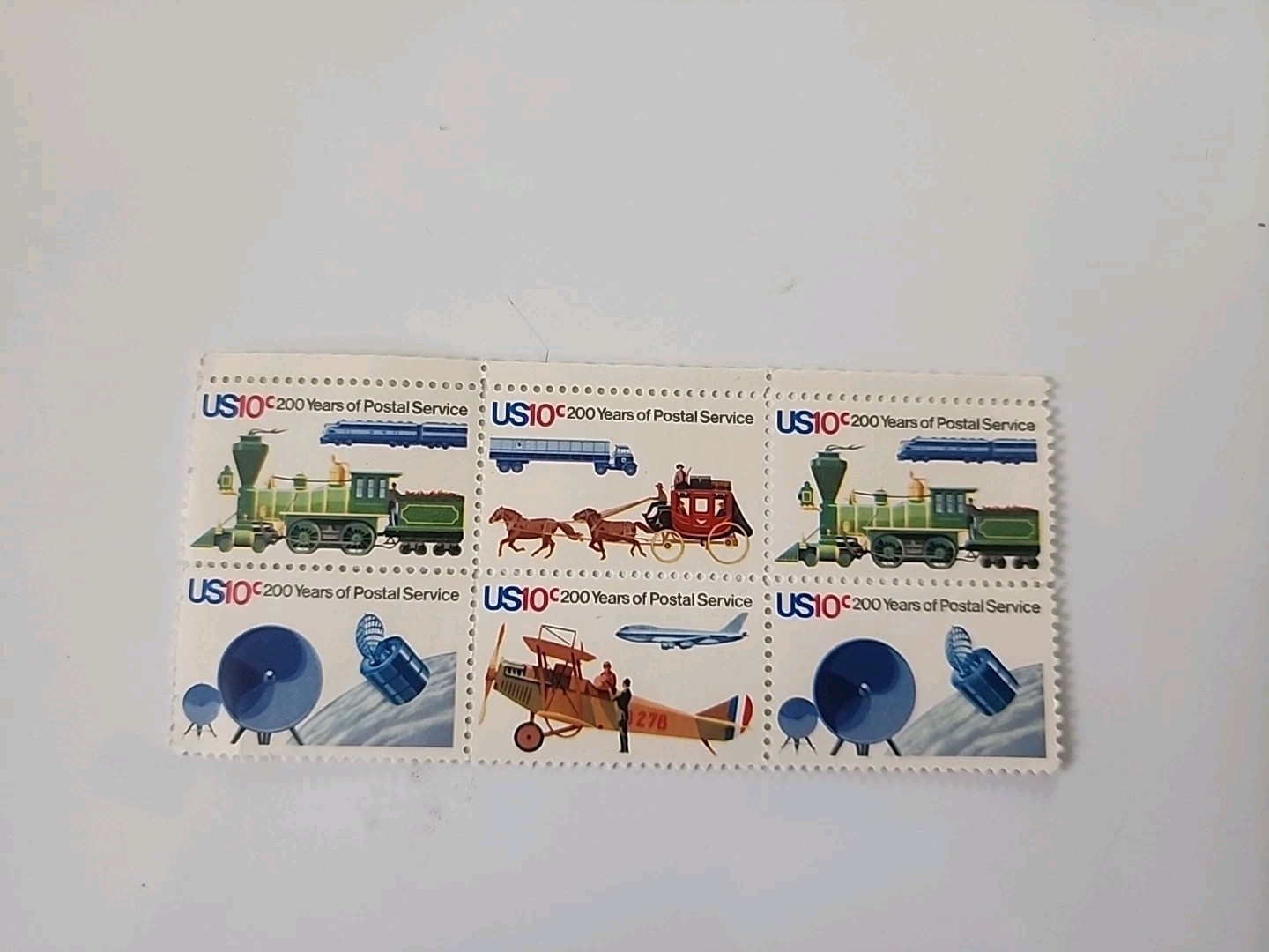 Vintage Lot of 105 Unused 10 Ten Cent U.S. Post Office Postage Stamps