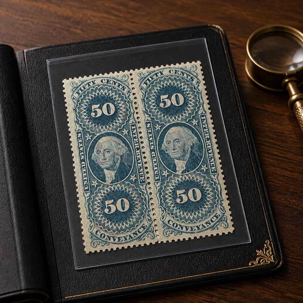 1862-71 U.S. INTERNAL REVENUE EXCHANGE~50 CENT~STAMP Scott # R54c #3253
