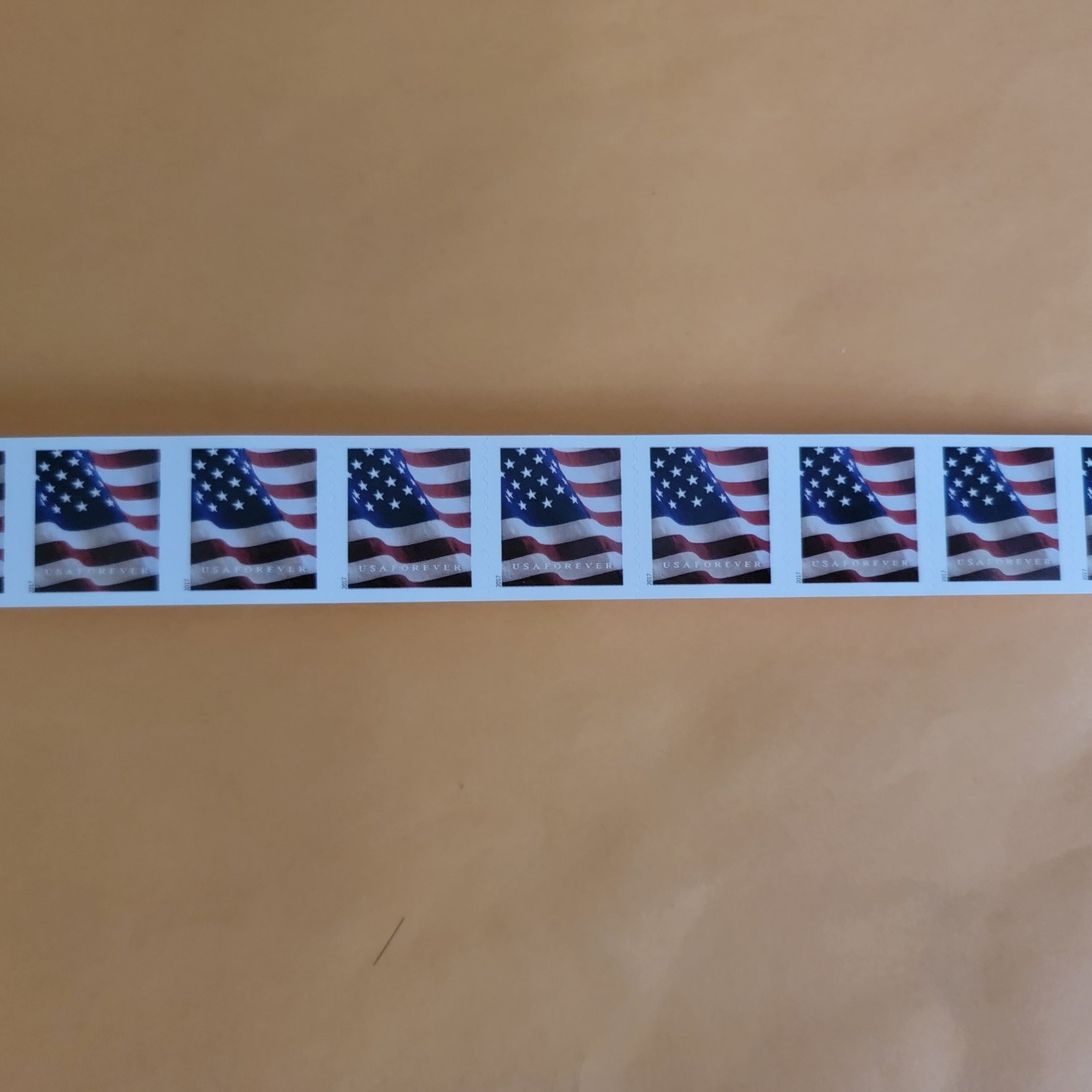 10 First Class Forever Stamps US Flag 2017 MNH