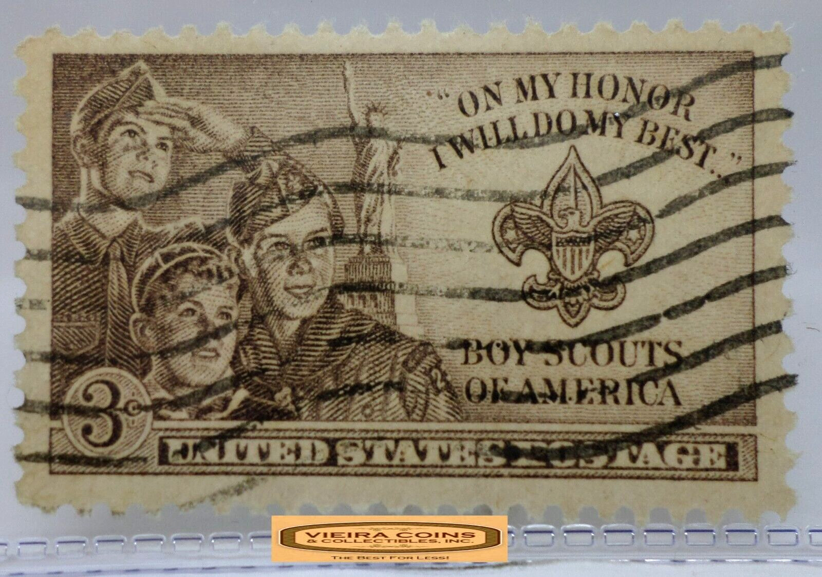 USA Postage Boy Scouts of America 3 Cents Stamp – #S42148NQ