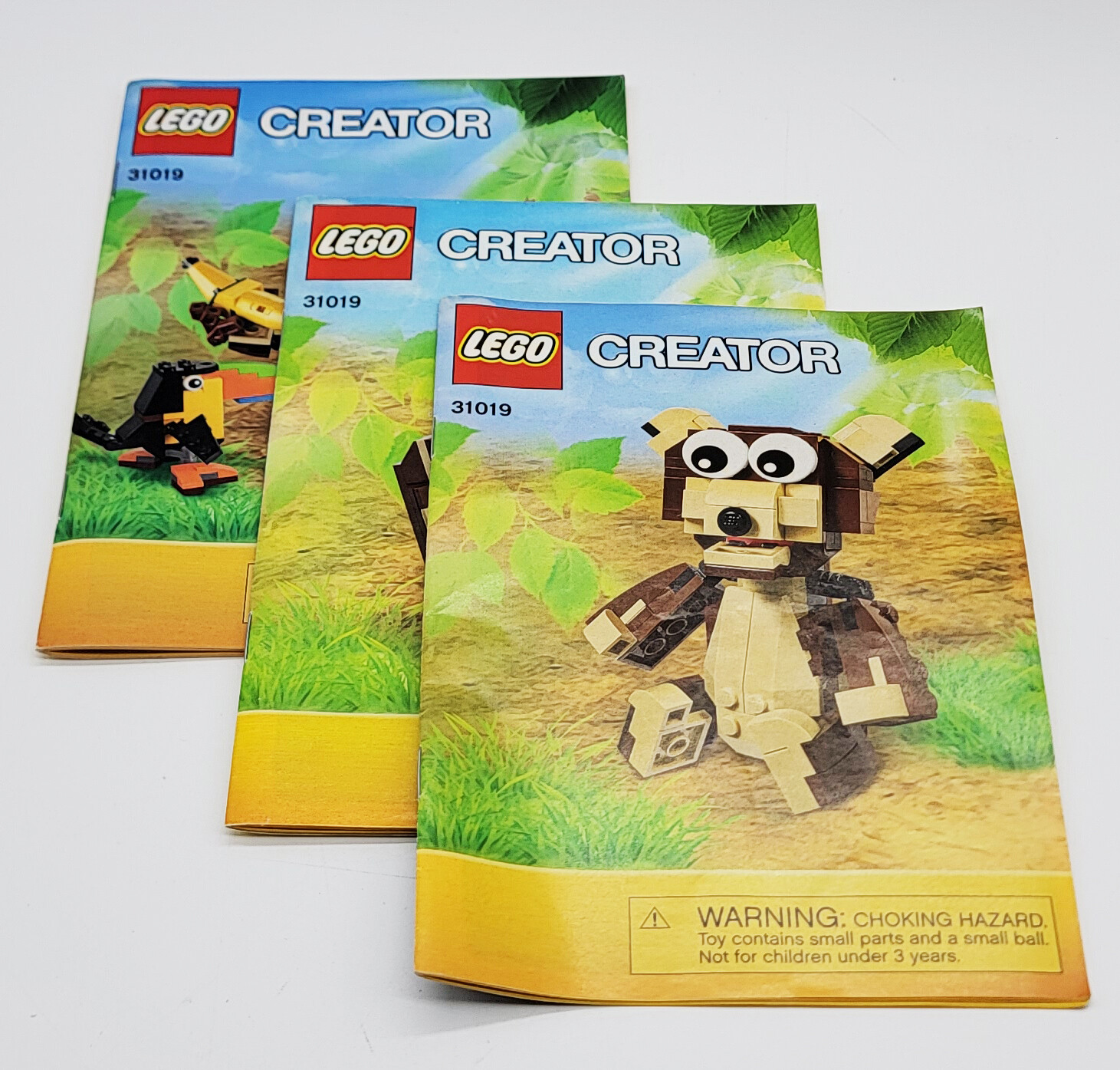 Genuine LEGO Creator 31019 Instruction Book Manual Set of 3 Complete Books Lot