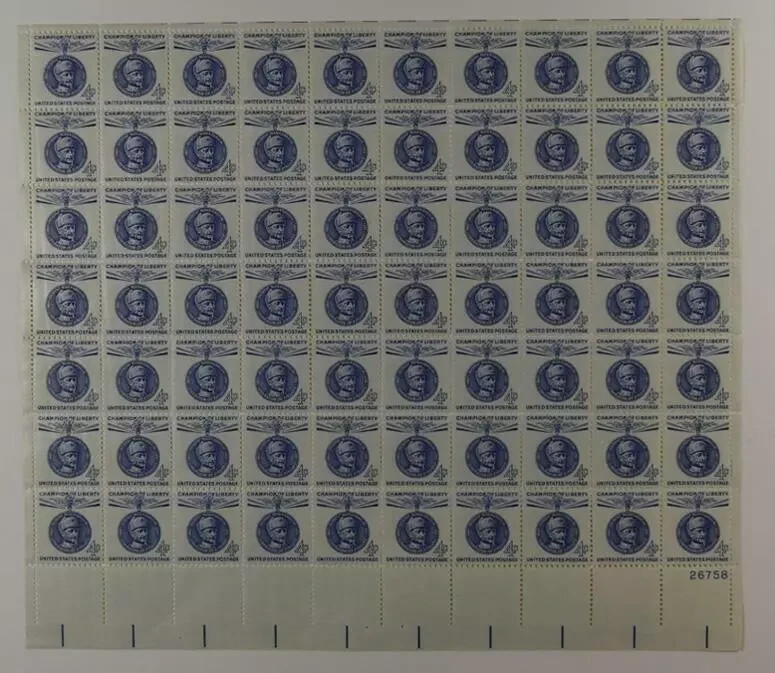 SCOTT #1165 SHEET OF 70 GUSTAF MANNERHEIM STAMPS 4 CENT FACE MNH