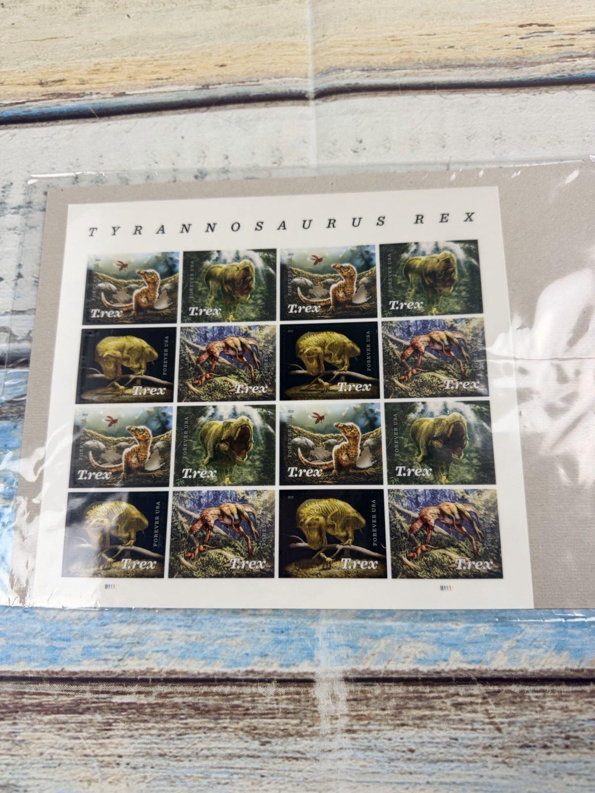 US SCOTT 5410 – 5413 SHEET OF 16 TYRANNOSAURUS STAMPS FOREVER MNH