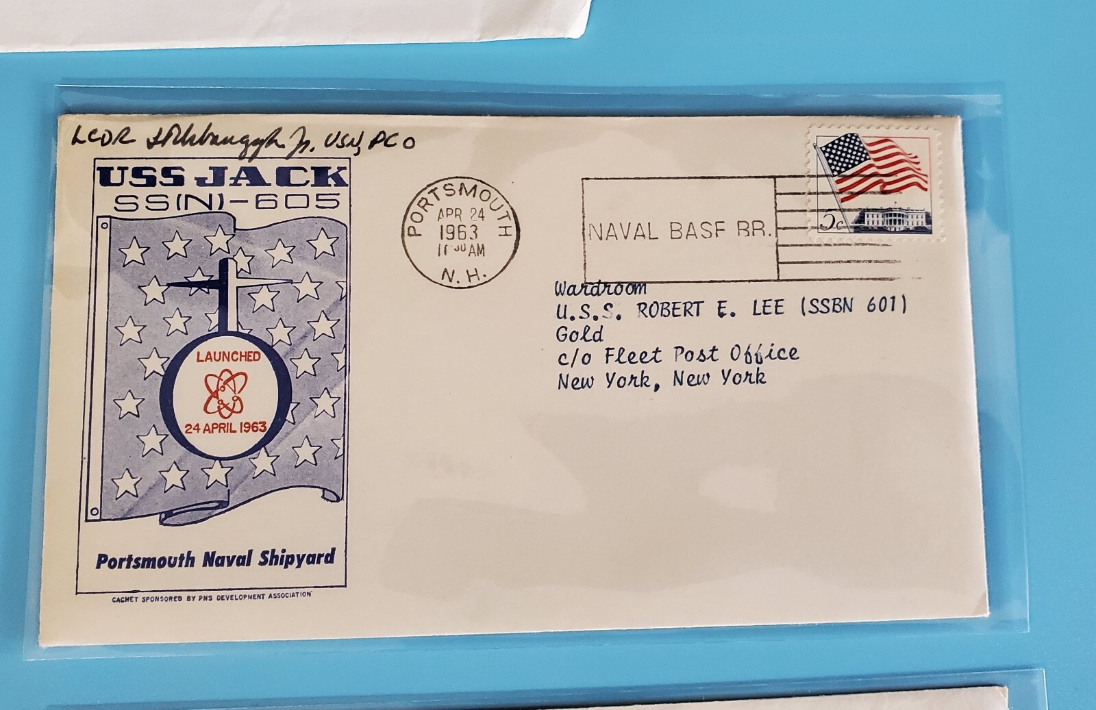 5  Vintage U.S Navy Stamped Envelopes 1960s – Bancroft, USS Jack, Atomic Navy