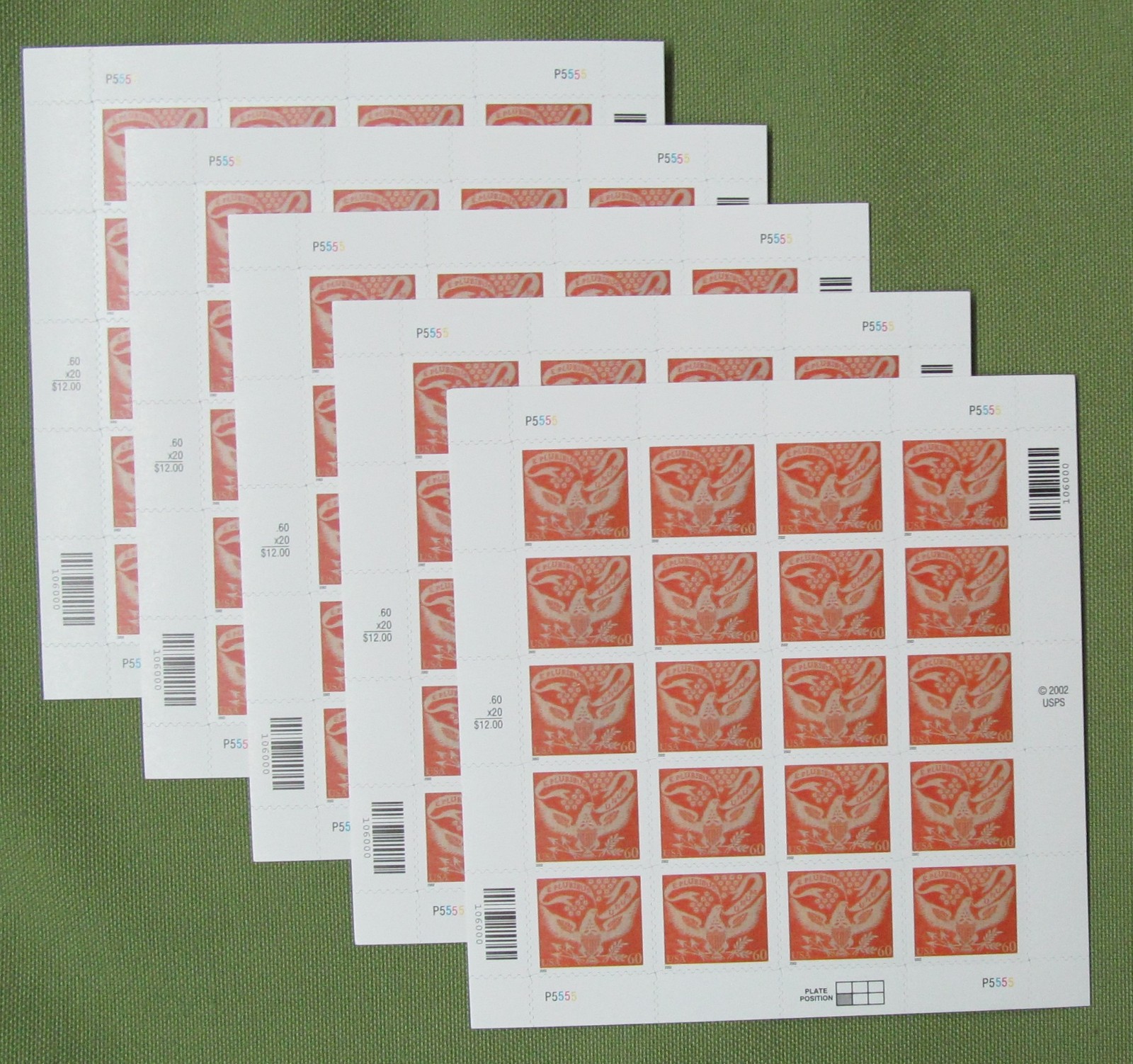 Combo 4×20 = 80 of Holiday ORNAMENTS Christmas Santa 37¢ US Stamps. Sc 3883-3890