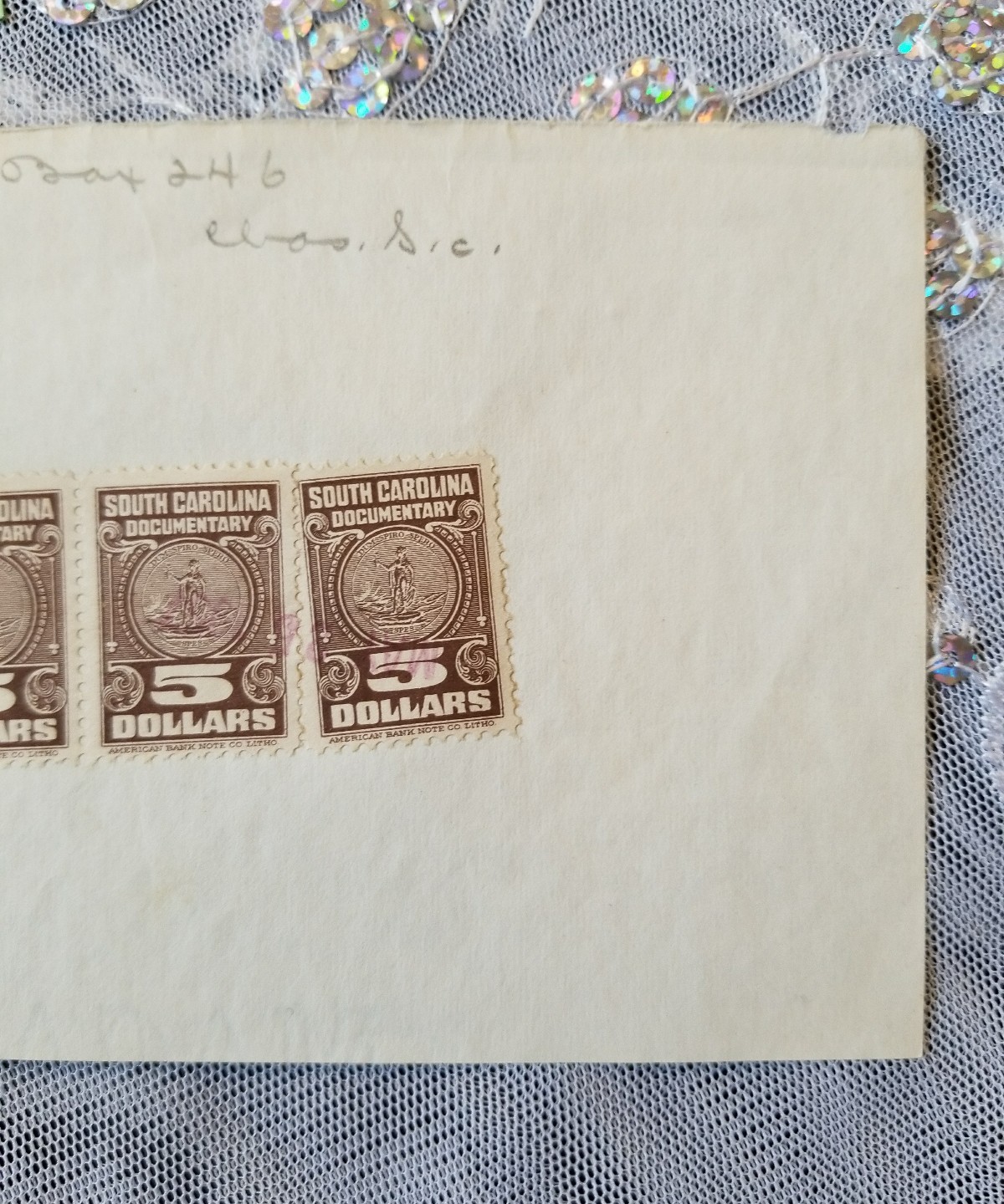 Stamp $5 Dollar South Carolina Documentary