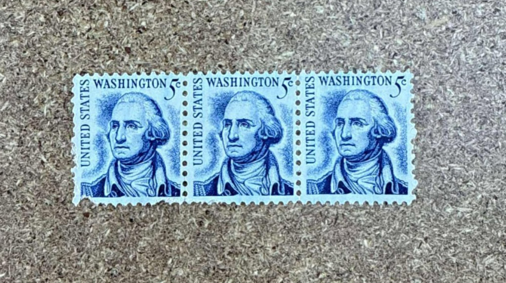 Vintage Stamp – 1966 5c George Washington (3 PCS) set / Free Shipping
