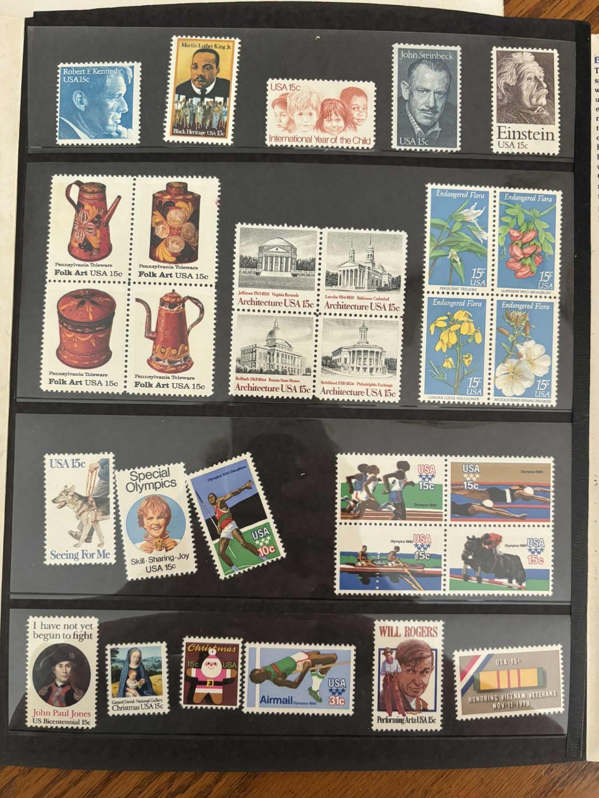 1979 Mint Set of Commemorative Stamps USPS Item No. 939