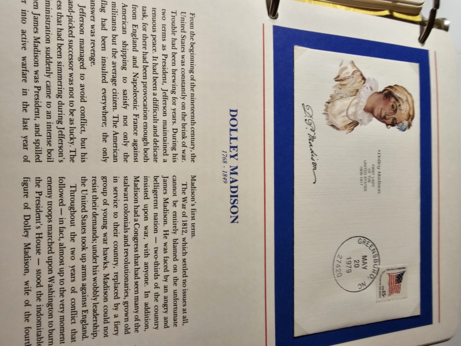 First Ladies Of United States Of America FDC Collection Album