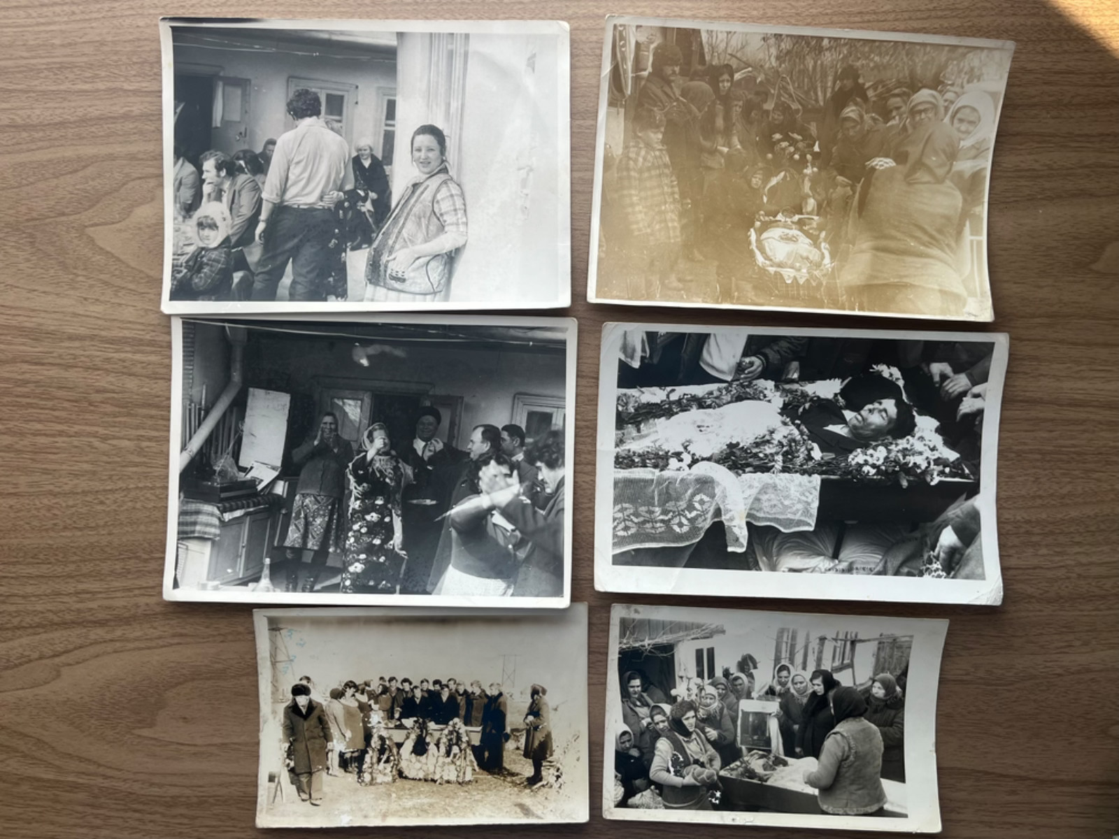 Romania Traditional Village Funeral Wake Mourning Photos Lot of 6