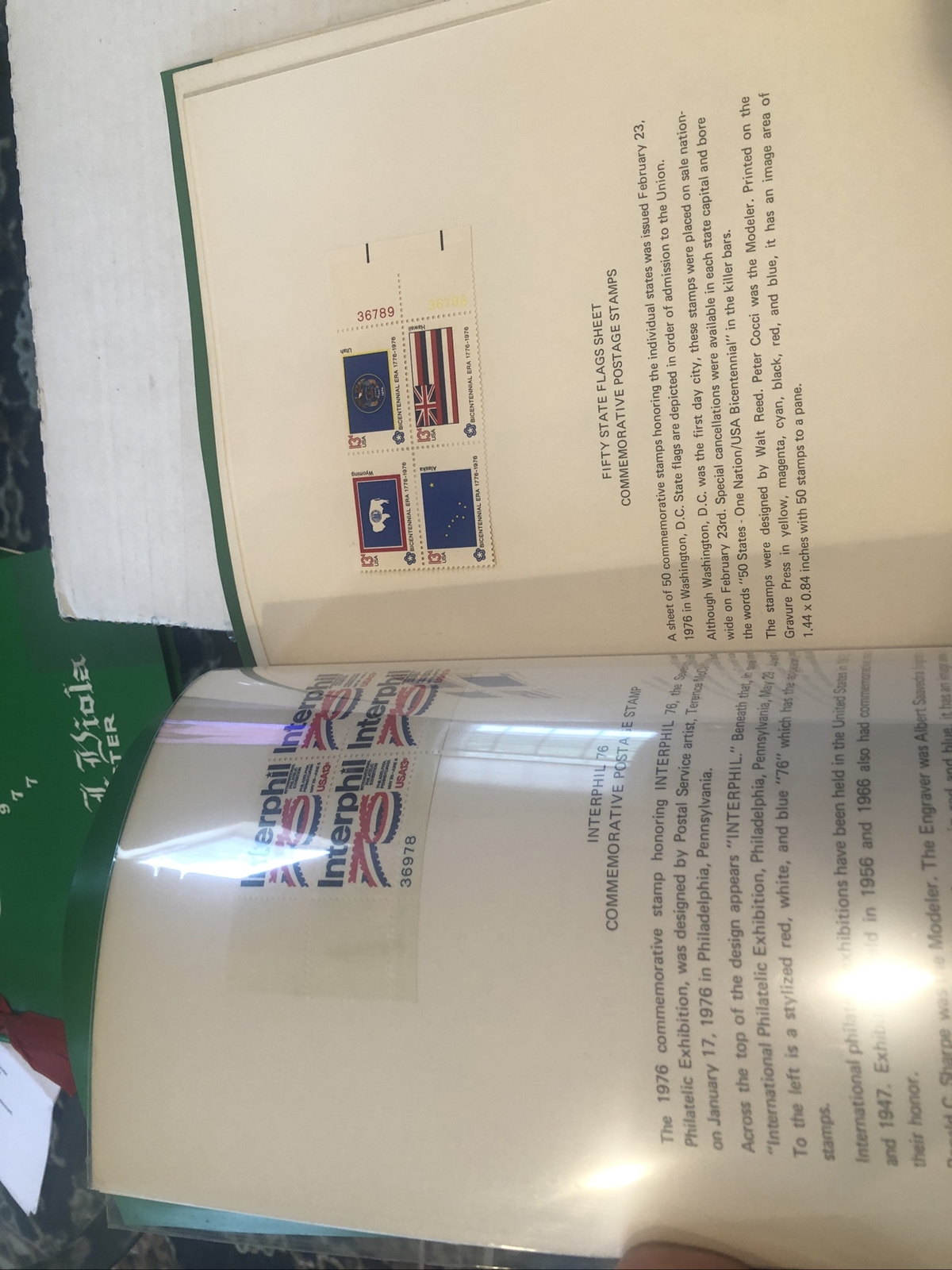 Happy holidays 1976 US stamps summary rare postmaster stamp collection Gift Rare