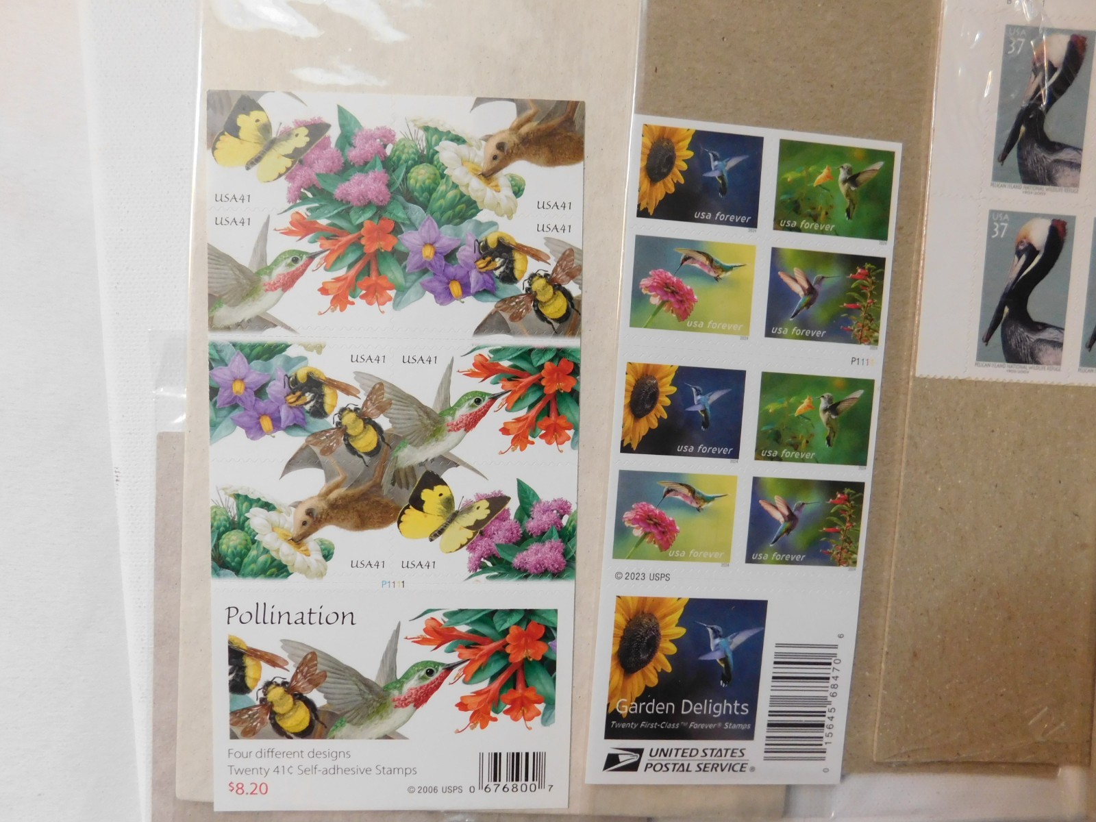 USPS Postage Stamp Lot Forever 41c 37c 24c Songbirds Pollination Butterfly LOT 7